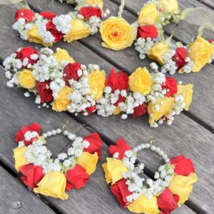 FL16 Full Flower Jewellery With Redyellow Roses Babys Breath Scaled E1739952050797 300x300