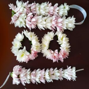 FL35 Flower Jewellery With Light Pinkwhite Chrys 300x300